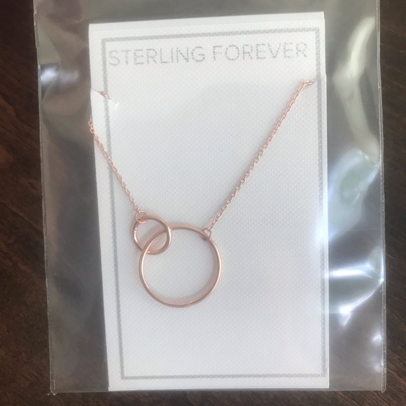 πHOST PICK 8/2! - Interlocking Open Circle Pendant - Rose gold - Picture 4 of 7